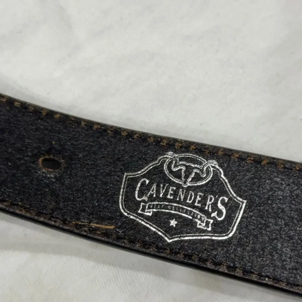 Vintage western leather belt black